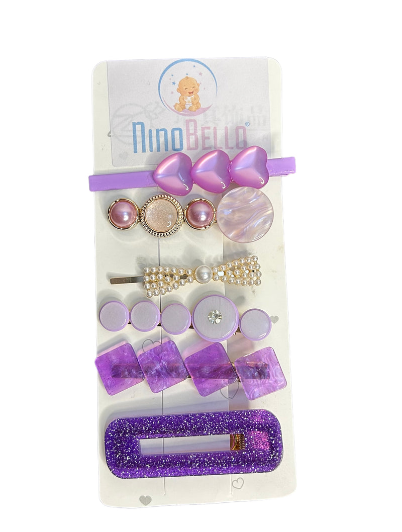 Lilac clips set