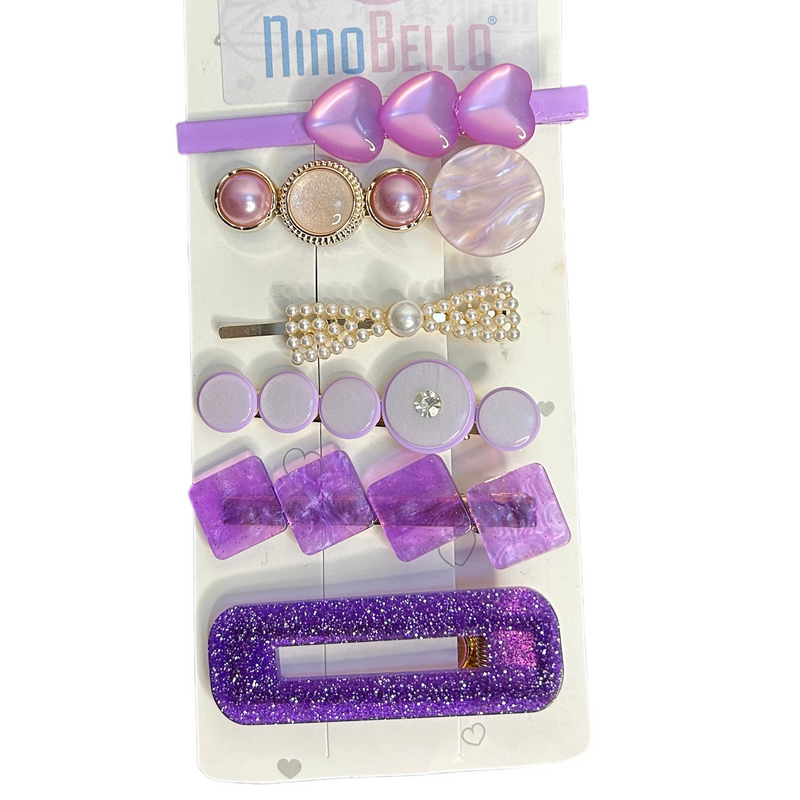 Lilac clips set