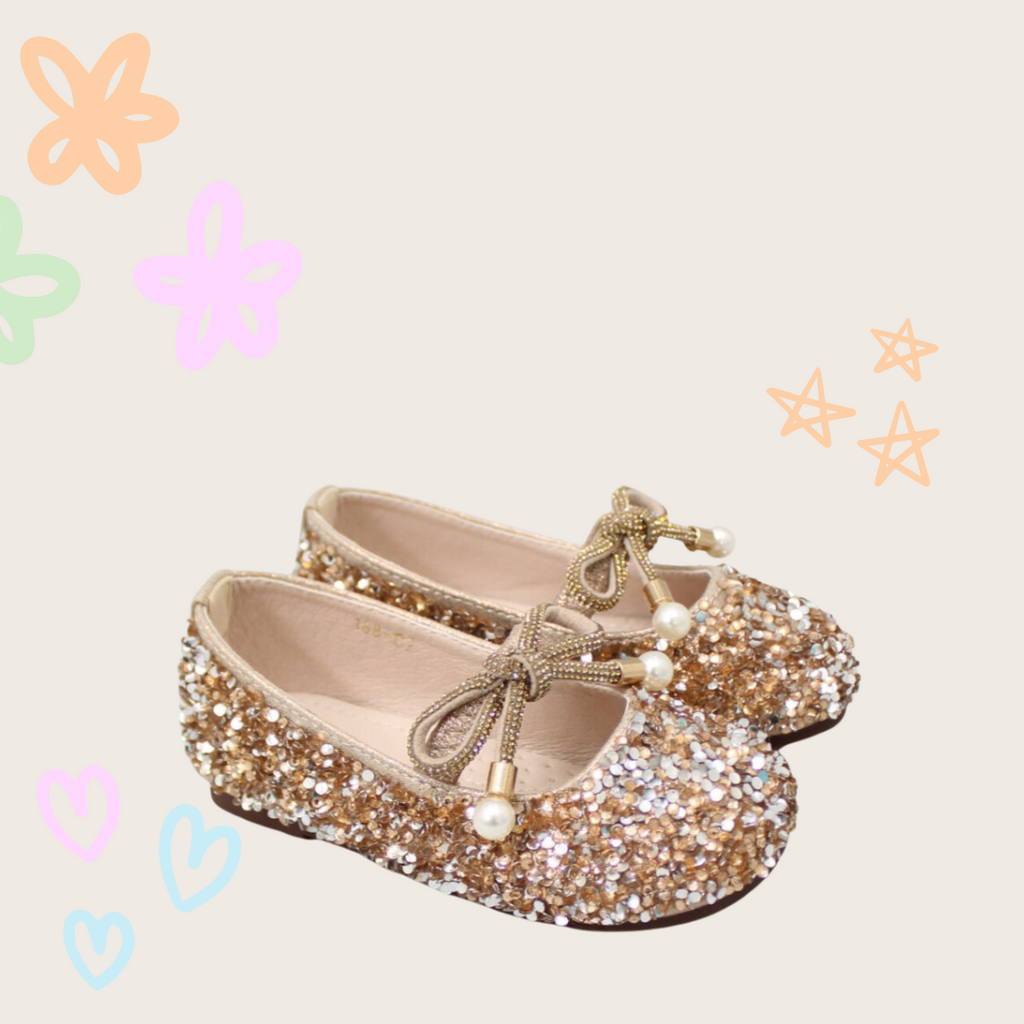 DAZZLING GLITTERY KNOT GOLD BELLIES