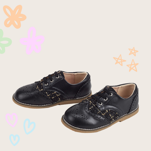 BLACK BROGUE SHOES