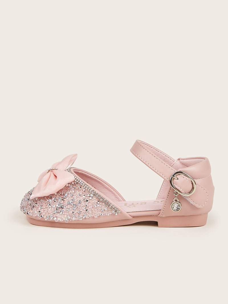 Pink Bow Embellished Dainty Bellies