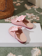 FANCY BOW PINK MULES