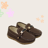 BROWN SLIP ON LOAFERS