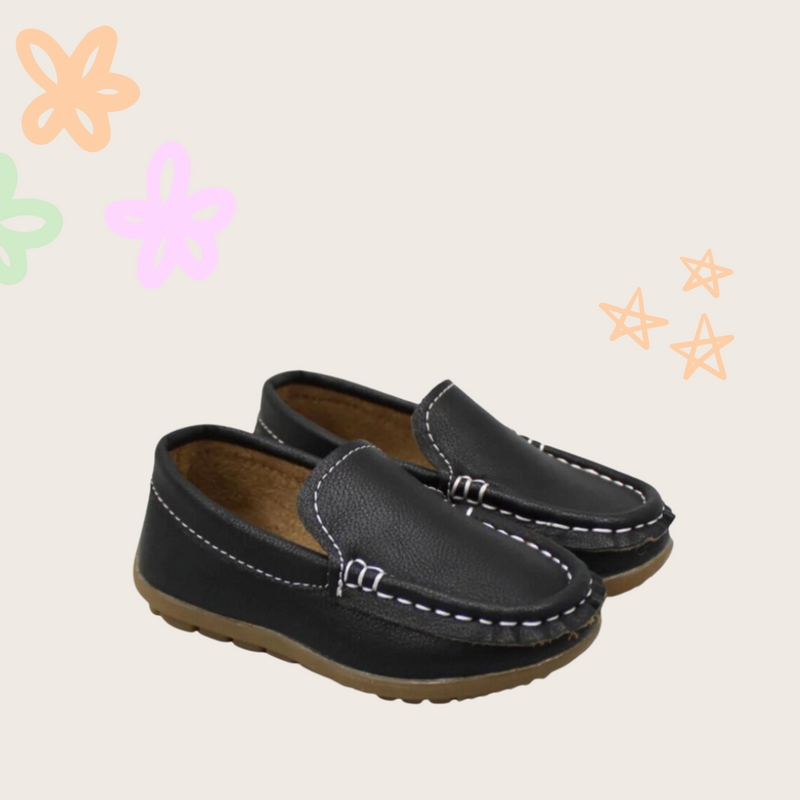 BLACK SLIP ON LOAFERS