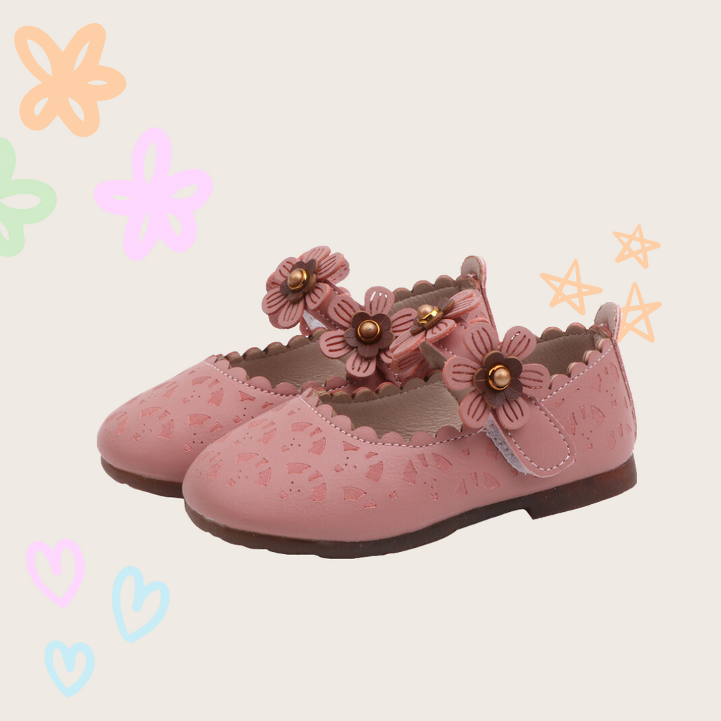 PINK FLOWER BALLERINAS