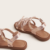 Triple Knot Rosegold Sandals