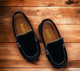 BLACK SUEDE LOAFERS