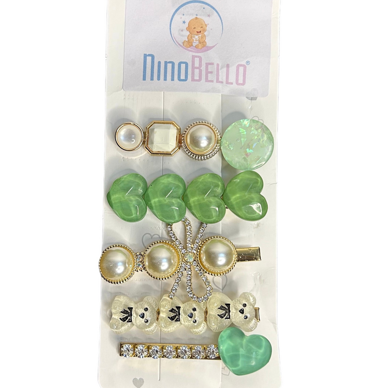 Green clips set