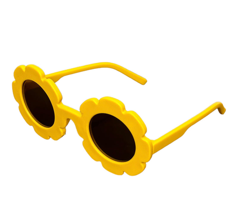 Flower sunglasses - yellow