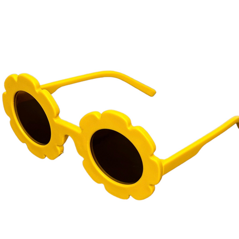 Flower sunglasses - yellow