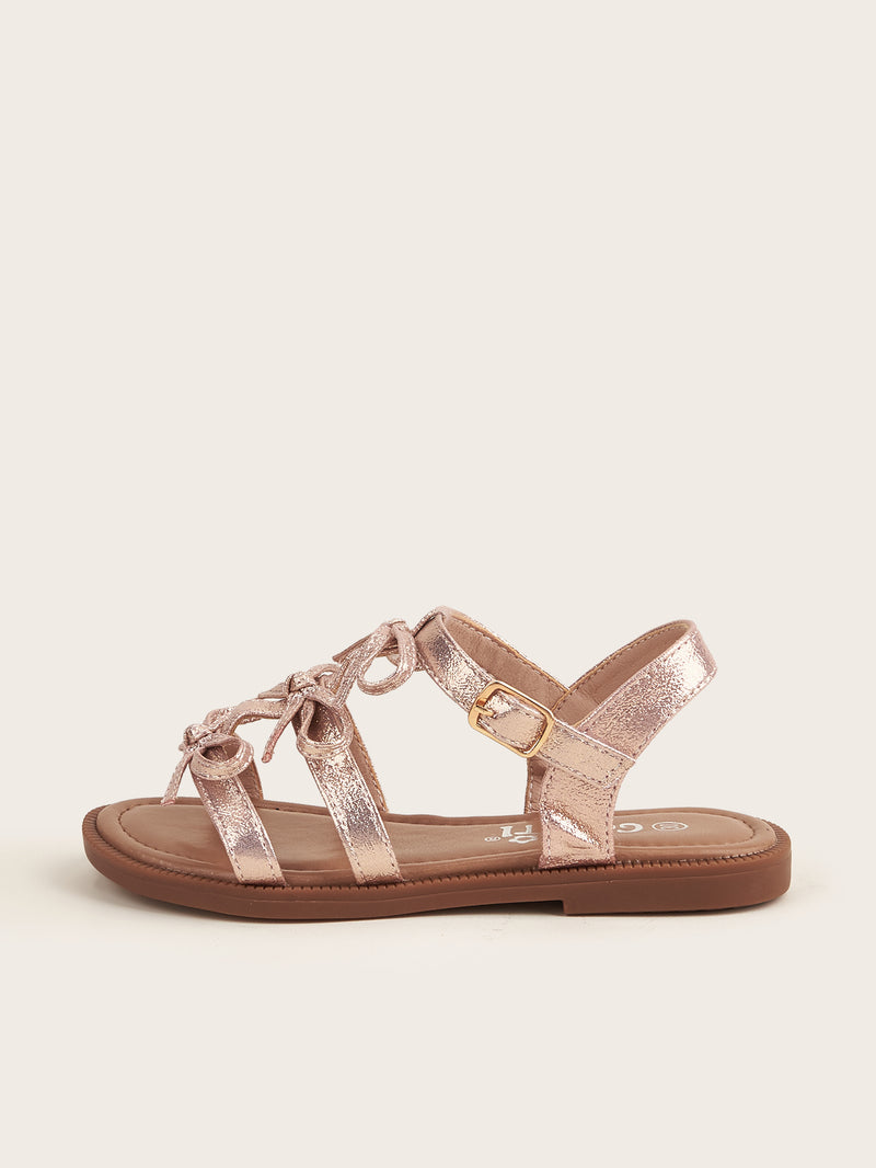 Triple Knot Rosegold Sandals