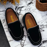 BLACK SUEDE LOAFERS