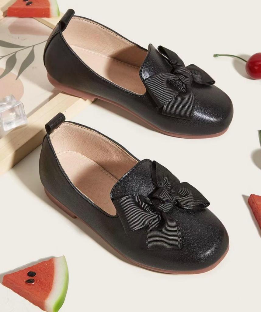 Black Bow Loafers