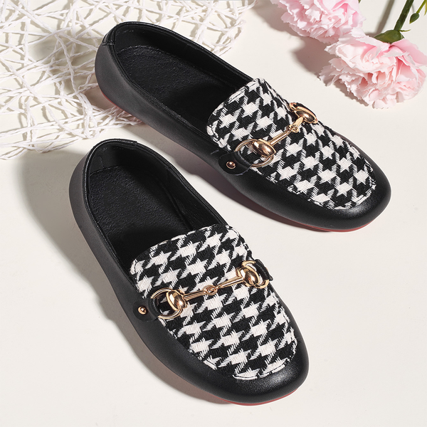 HOUNDSTOOTH LOAFERS