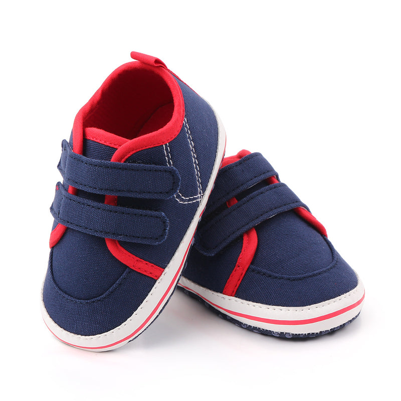 RED BLUE DOUBLE VELCRO SANDALS