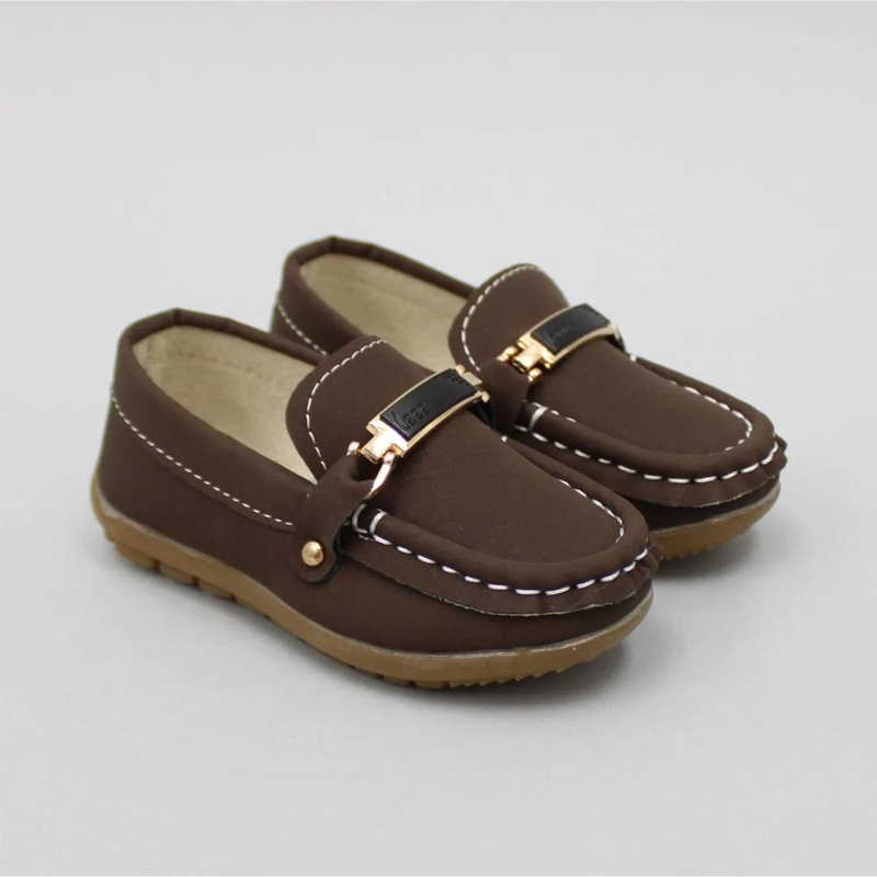 BROWN SLIP ON LOAFERS