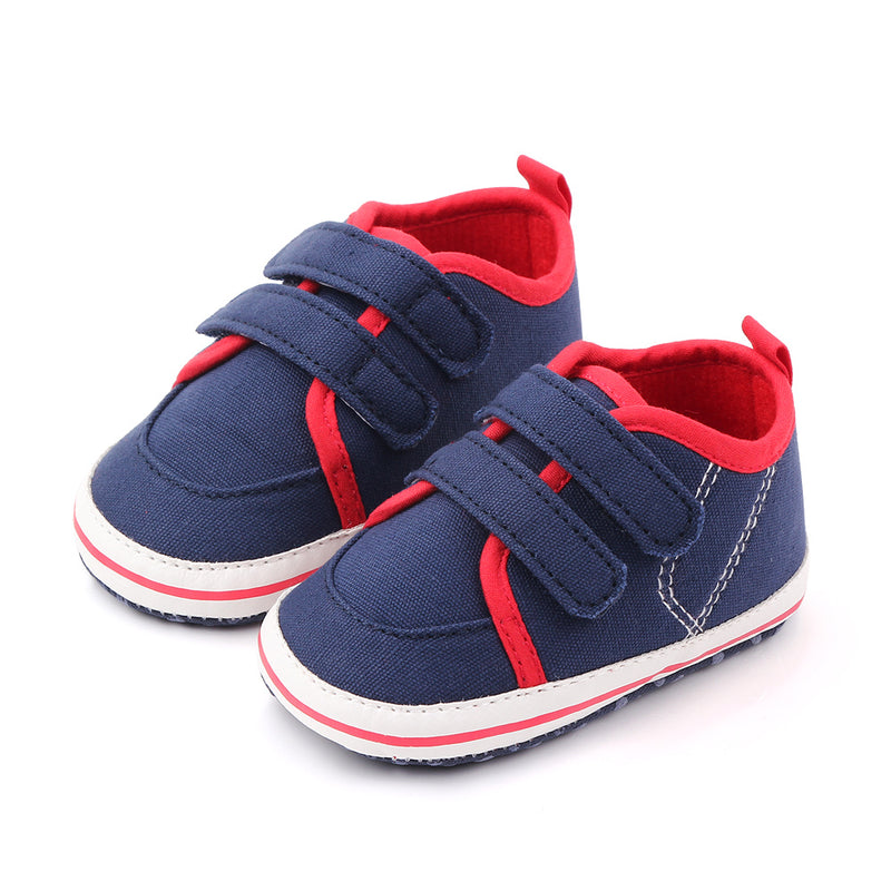 RED BLUE DOUBLE VELCRO SANDALS