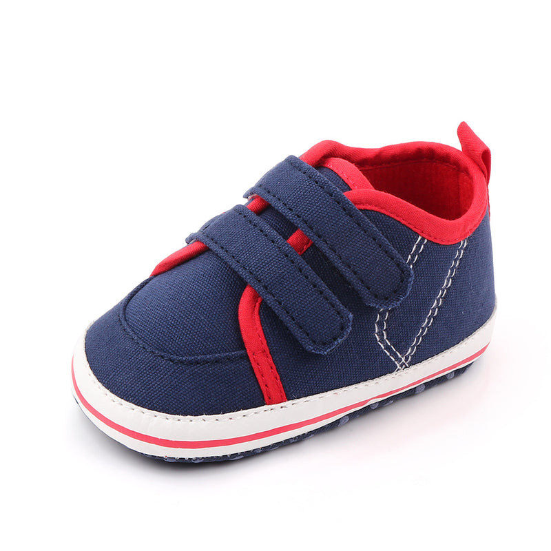 RED BLUE DOUBLE VELCRO SANDALS