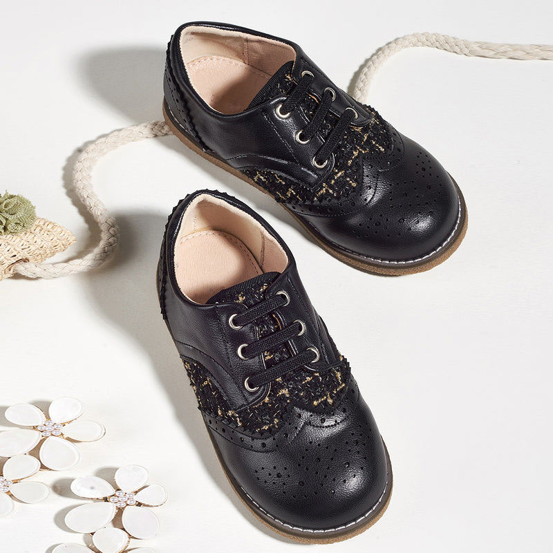 BLACK BROGUE SHOES