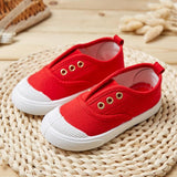 RED CANVAS SHOES