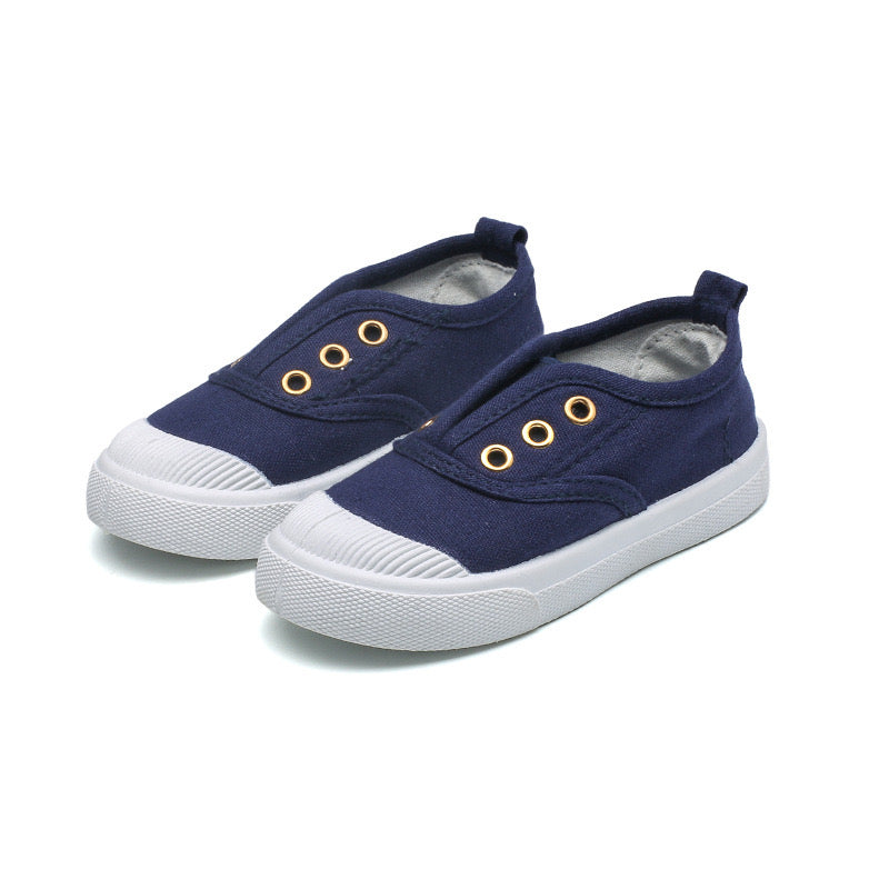 NAVY BLUE CANVAS SHOES