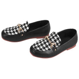 HOUNDSTOOTH LOAFERS