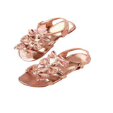 TRIPLE BOW GOLD SANDALS