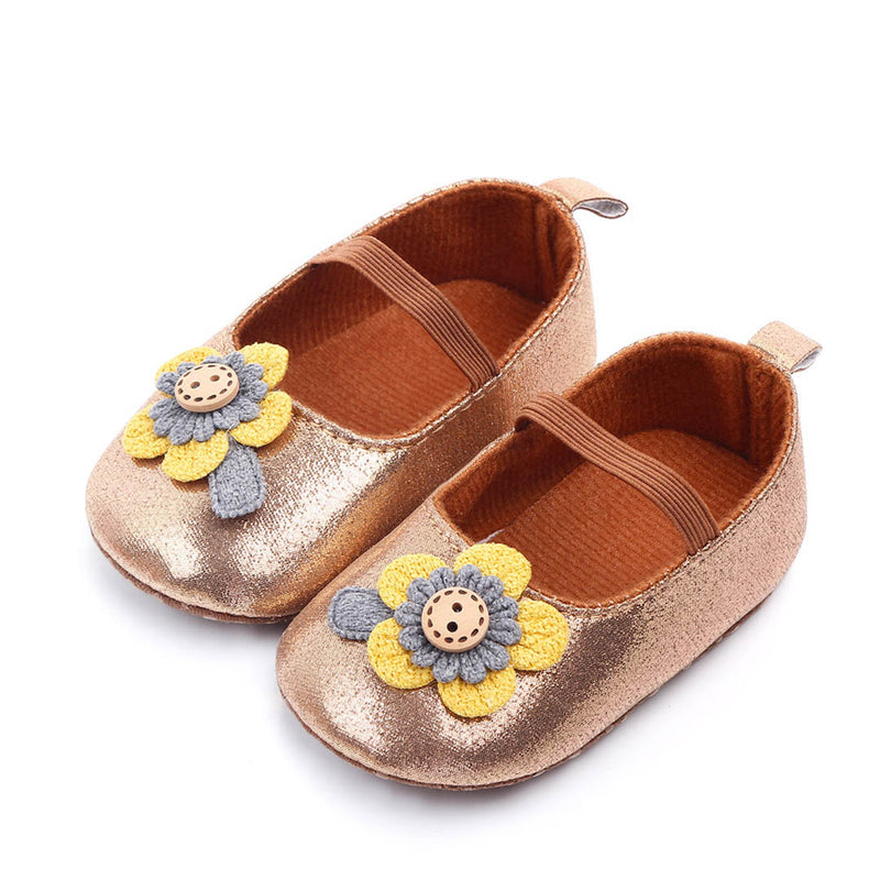 SUNFLOWER APPLIQUE BALLERINAS