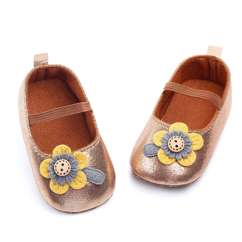 SUNFLOWER APPLIQUE BALLERINAS