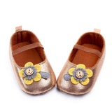 SUNFLOWER APPLIQUE BALLERINAS